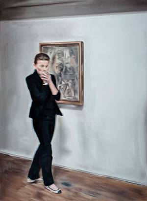 Marcin Maciejowski. Buste de Femme (1910), 2015. Oil on canvas, 190 x 140 cm.