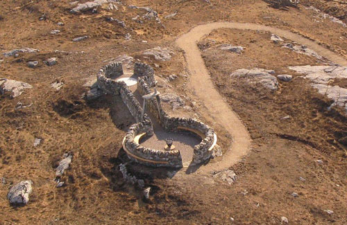 Will Maclean and Marian Leven. Reef aerial view, Isle of Lewis 2013.