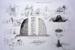 Will Maclean. Construction drawing, Land raiders memorial, Cairn at Gress, Isle of Lewis 2013.
