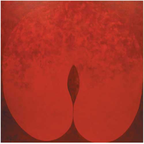 Tomie OHTAKE, 'Untitled', 1988. Oil on canvas, 100 x 100 cm. Galeria Nara Roesler. São Paulo, Brazil