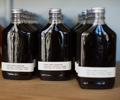 Chocolate Whiskey. Kings County Distillery. Photograph: Valery Rizzo.