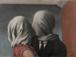 René Magritte. Les amants (The Lovers), 1928. Oil on canvas, 21 3/8 x 28 7/8″ (54 x 73.4 cm). Museum of Modern Art. Gift of Richard S. Zeisler. © Charly Herscovici - ADAGP – ARS, 2013.
