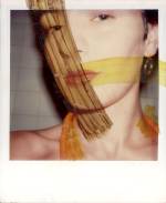 Maripol. Self portrait with Pantone markers, 1980. Polaroid. © Maripol, all rights reserved.
