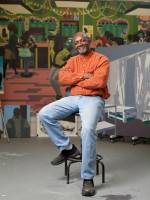 Kerry James Marshall in his studio. Photograph: Kendall Karmanian.