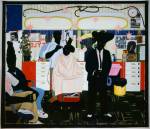 Kerry James Marshall. De Style, 1993. Acrylic and collage on canvas, 104 × 122 in (264.2 × 309.9 cm). Los Angeles County Museum of Art.