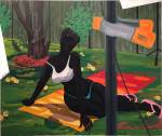 ﻿Kerry James Marshall. Untitled (Beach Towel), 2014. Acrylic on PVC panel, 60 7/8 × 72 5/8 × 2 3/4 in (154.6 × 184.5 × 7 cm). Private collection; courtesy David Zwirner, New York/London.