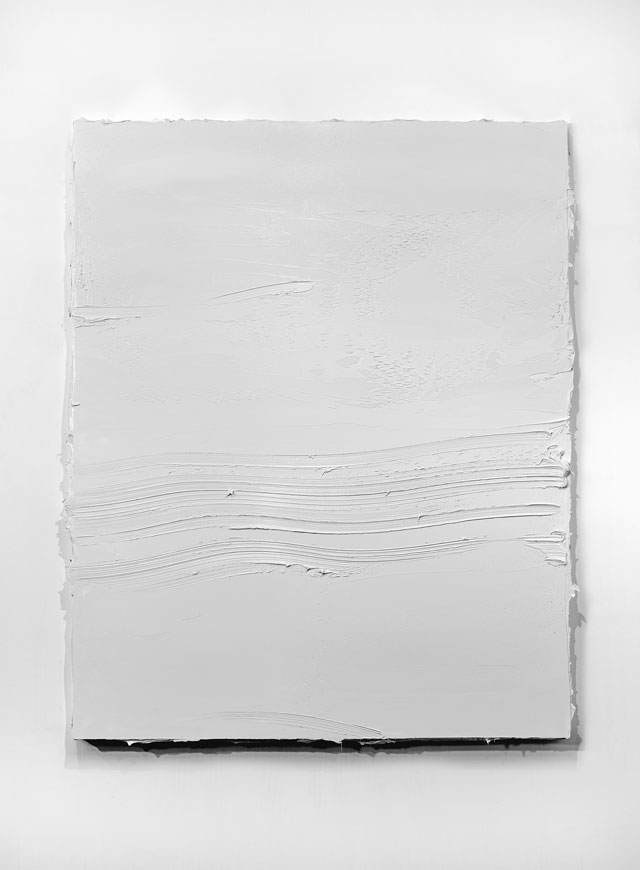 Jason Martin. Untitled, 2016. Oil on aluminium, 176 x 142 cm (69 1/4 x 55 7/8 in). © Jason Martin; Courtesy Lisson Gallery.