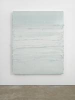 Jason Martin. Untitled (Davy’s Grey / Titanium White / Raw Umber), 2016. Oil on aluminium, 220 x 178 cm (86 5/8 x 70 in). © Jason Martin; Courtesy Lisson Gallery.