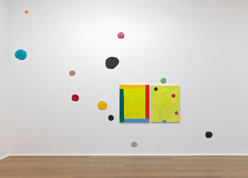 Mary Heilmann. <em>Visions, Waves and Roads,</em> 2012. Installation view. © Mary Heilmann. Courtesy the artist and Hauser & Wirth. Photographs: Alex Delfanne