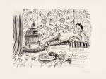 Henri Matisse. Odalisque, brasero et coupe de fruits, 1929. Lithograph on wove paper, 10 15/16 x 14 13/16 in. © DACS.