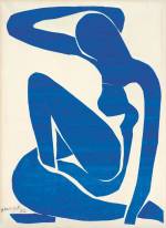 Henri Matisse. Blue Nude (I), 1952. Gouache painted paper cut-outs on paper on canvas, 106.3 x 78 cm. Foundation Beyeler, Riehen/Basel. Photograph: Robert Bayer, Basel. © Succession Henri Matisse/DACS 2013.