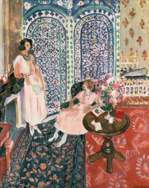 Henri Matisse, The Moorish Screen, 1921. Oil on canvas 90.8 x 74.3 cm. Philadelphia Museum of Art; Bequest of Lisa Norris Elkins, 1950 © Succession H Matisse/DACS 2005