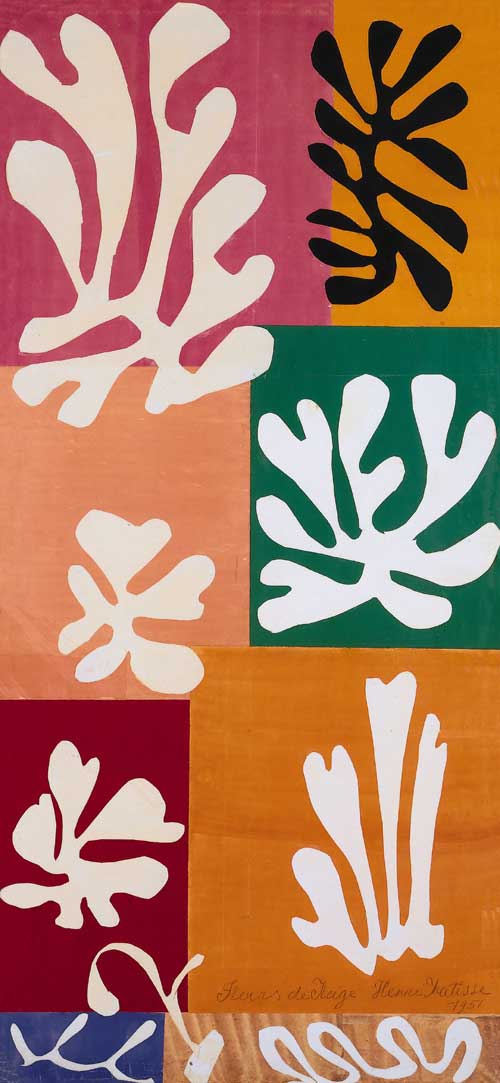 Henri Matisse, Snow Flowers, 1951. Watercolour and gouache on cut and pasted papers 174 X 80.6cm. The Metropolitan Museum of Art, New York. The Jacques and Natasha Gelman Collection, 1998 © Succession H Matisse/DACS 2005