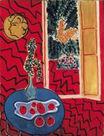 Henri Matisse . Red Interior: Still Life on a Blue Table, 1947. Oil on canvas, 116 x 89 cm. Kunstsammlung Nordrhein-Westfalen, Düsseldorf © SUCCESSION Picasso/DACS (London).