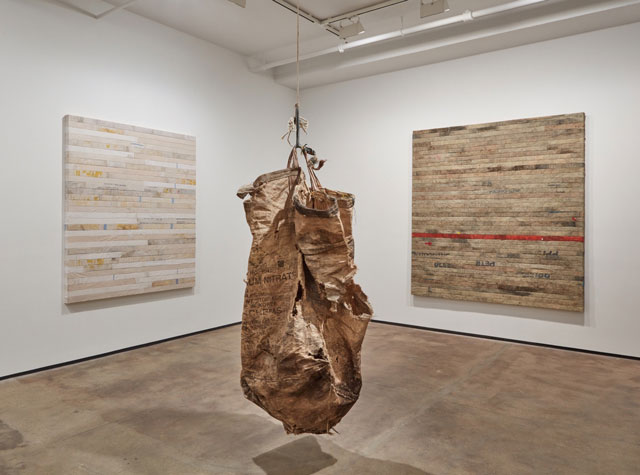 Installation view of Hugo McCloud: Veiled at Sean Kelly, New York, 10 December 2016 – 21 January 2017. Photograph: Jason Wyche, New York. Courtesy: Sean Kelly, New York.