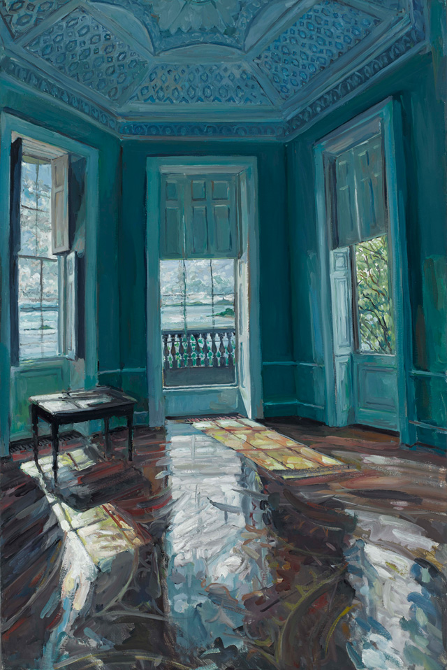 Hector McDonnell. Temple of the Winds, Mount Stewart, 2015. Oil on canvas 76 x 51 cm (30 x 20 in).