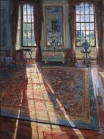 Hector McDonnell. Chatsworth – Sunlight in the Private Dining Room. Oil on canvas, 122 x 91.5 cm (48 x 36 in).