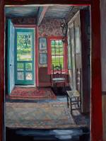 Hector McDonnell. Reesy's Front Door, Garrison New York, 2015. Oil on canvas, 102 x 76 cm (40 x 30 in).