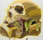 Ben Quilty. <em>Skull-Burger 2</em>, 2006. Oil and aerosol on linen 150.0 x 160.0 cm. Image courtesy of the Jan Murphy Gallery.