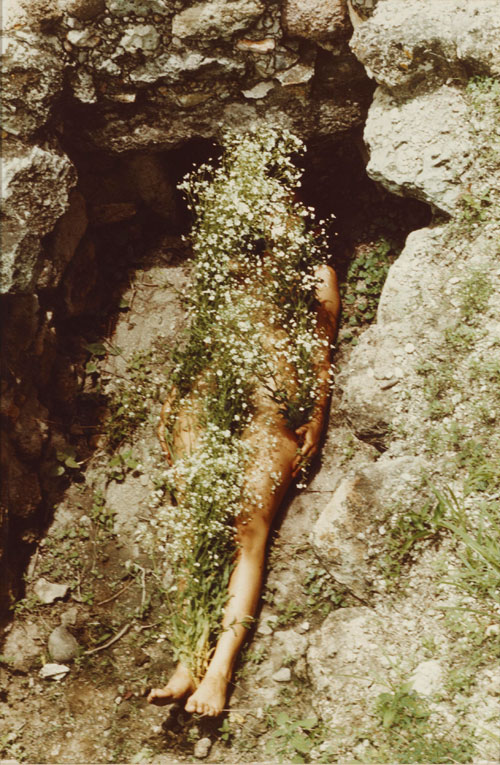 Ana Mendieta. Imagen de Yágul (Image from Yagul), 1973. Colour photograph, 48.3 x 31.8 cm. Courtesy Glenstone Museum.