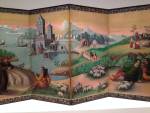 Screen panel Scenes of European Ways of Life, Momoyama period, 16th century. Ink and colour on paper.