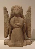 William Edmondson (ca. 1870-1951), Angel, 1937-1939. Carved limestone. 
        Collection of Robert A. Roth