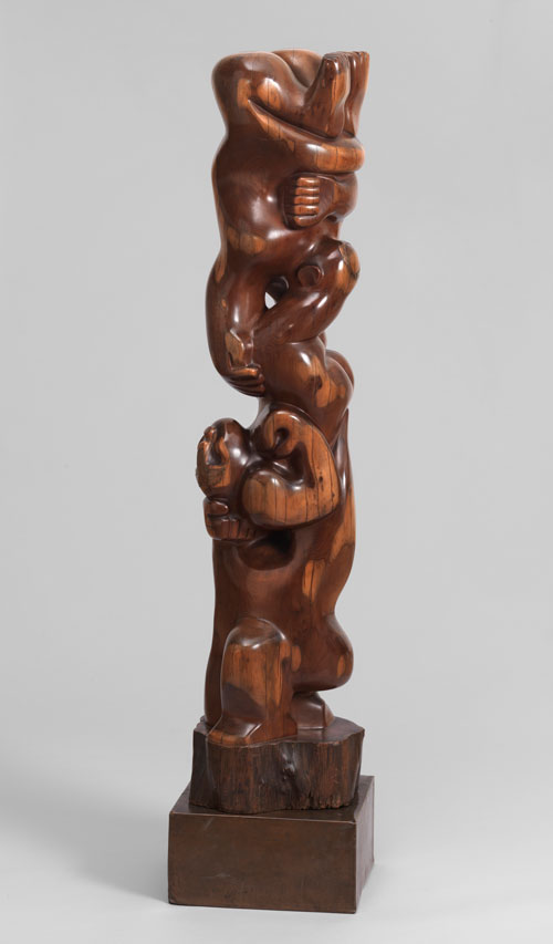 Leon Underwood. <em>Totem to the Artist</em>, 1925–30. Wood and metal, 110.5 x 25.4 x 27.3 cm. Photo Tate, London 2010. Copyright the artist estate.