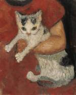 Paula Modersohn-Becker. Chat tenu par un enfant, c1903. Tempera on canvas, 32.5 x 25.6 cm. Kunsthalle Bremen-Der Kunstverein in Bremen, Brême. © Paula-Modersohn-Becker-Stiftung, Brême.