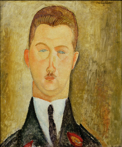 Amedeo Modigliani. Dr François Brabander, 1918. Oil on canvas, 46 x 38 cm. Courtesy: Estorick Collection.