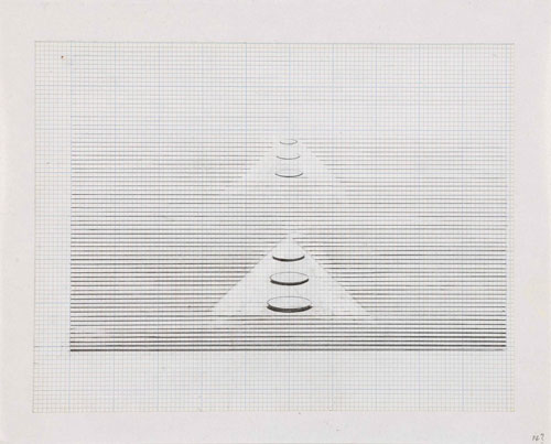 Nasreen Mohamedi. Untitled, early 1980s. © Collection of Gayatri Jhaveri & Priyam Jhaveri. Mumbai, India.