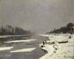 <p>Claude Monet. <em>Glaçons sur la Seine à Bougival (dit Neige sur la rivière),</em> 1867–1868. Oil on canvas, 65 x 81 x 3 cm. Musée du Louvre, Paris. © service presse Rmn/Hervé Lewandowski