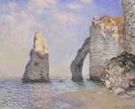 Claude Monet. <em>The Cliffs at Etretat,</em> 1885. Oil on canvas 64.9 x 81.1 cm. Photo © 2007 Sterling and Francine Clark Art Institute, Williamstown