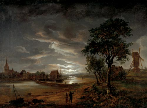 Johan Christian Dahl (1788-1857). View of Stege in Moonligh, 1815. © Bergen Art Museum, Norway.