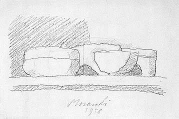 Giorgio Morandi, Still Life 1958, pencil on paper.