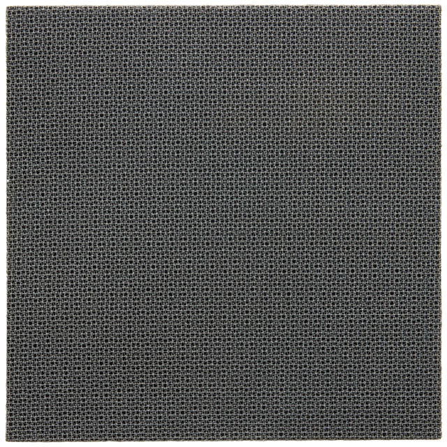 François Morellet. 3 Trames 0° - 22°5 + 22°5, 1971. Grillage on wood, 60 x 60 cm. Courtesy The Mayor Gallery, London.