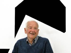 François Morellet in his studio, Cholet. Courtesy The Mayor Gallery, London.