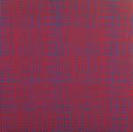 François Morellet. 5 trames 85°, 87°5, 90°, 92°5, 95°, 1959–69. Serigraphic ink on wood, 80 x 80 cm, edition 9 of 9. Courtesy The Mayor Gallery, London.