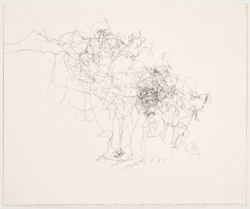 Morgan O'Hara. Live Transmission: movement of the hands of KAZUO OHNO during his performance of Dance of the Rabbit and Bear of Kamchatka, The Japan Society Theater, New York City, 12 December 1999. Programme: Requiem for the Twentieth Century. © Morgan O'Hara.