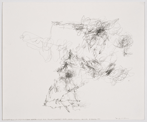 Morgan O'Hara. Live Transmission: solo performance of Dana Caspersen, Eidos: Telos, Ballet Frankfurt, Brooklyn Academy of Music, New York, 3 December 1998. © Morgan O'Hara.