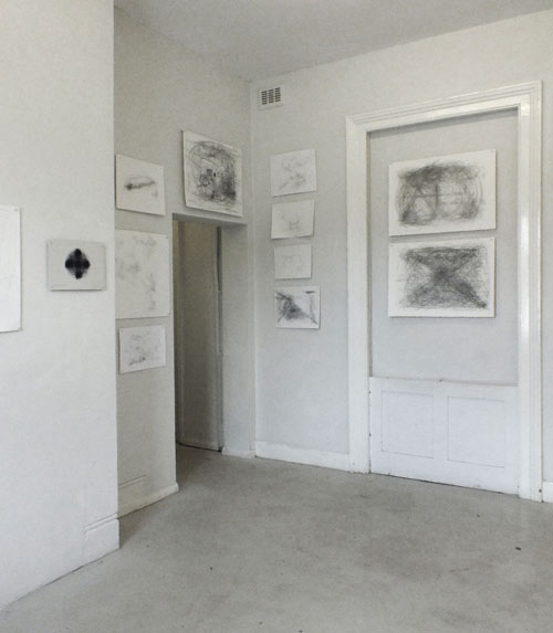 Morgan O’Hara. Gallery view at the Centre for Recent Drawing, London.