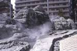 High mountain flowing water, by Cai Guo-Qiang, commissioned by 
              the Mori to be installed outside the museum