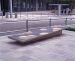 Ripple chair, by Toyo Ito, commissioned by the Mori to be installed 
              outside the museum