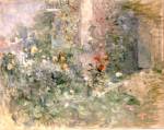 Berthe Morisot. Le Jardin A Bougival (The Garden at Bougival), 1884. Oil on canvas, 73 x 92 in. Musée Marmottan Monet.