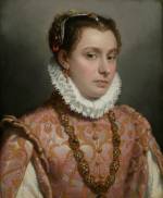 Giovanni Battista Moroni. Young Lady, c1560-65. Oil on canvas, 51 x 42 cm. Private collection. Photograph: Private collection.