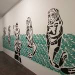 Samir Salakhov. Aquatic Life, 2013. Series of stencils.
