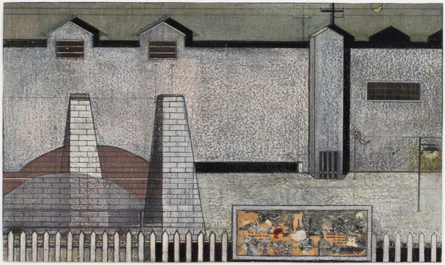 Ed Moses. Glady McBean, 1953. Crayon, graphite, collage and casein on heavy watercolour paper, 12 x 20 1/4 in (30.5 x 51.4 cm). Image courtesy Albertz Benda.