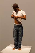 Ron Mueck. Youth, 2009. Mixed media, 65 x 28 x 16 cm. Private collection. Photograph: Isabella Matheus.