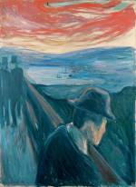 Edvard Munch. <em>Despair</em>, 1892. Oil on canvas 36 1/4 x 26 1/2 in (92 x 67 cm). Thielska Galleriet, Stockholm (c) 2006 The Munch Museum/The Munch-Ellingsen Group/Artists Rights Society (ARS), New York.