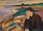 Edvard Munch. <em>Melancholy</em>, 1891. Oil on canvas, 28 1/4 x 38 1/2 in (72 x 98 cm). Private Collection (c) 2006 The Munch Museum/The Munch-Ellingsen Group/Artists Rights Society (ARS), New York.