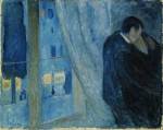 Edvard Munch. <em>The Kiss</em>, 1892. Oil on canvas 28 3/4 x 36 1/4 in (73 x 92 cm). The National Museum of Art, Architecture, and Design/National Gallery, Oslo (c) 2006 The Munch Museum/The Munch-Ellingsen Group/Artists Rights Society (ARS), New York.